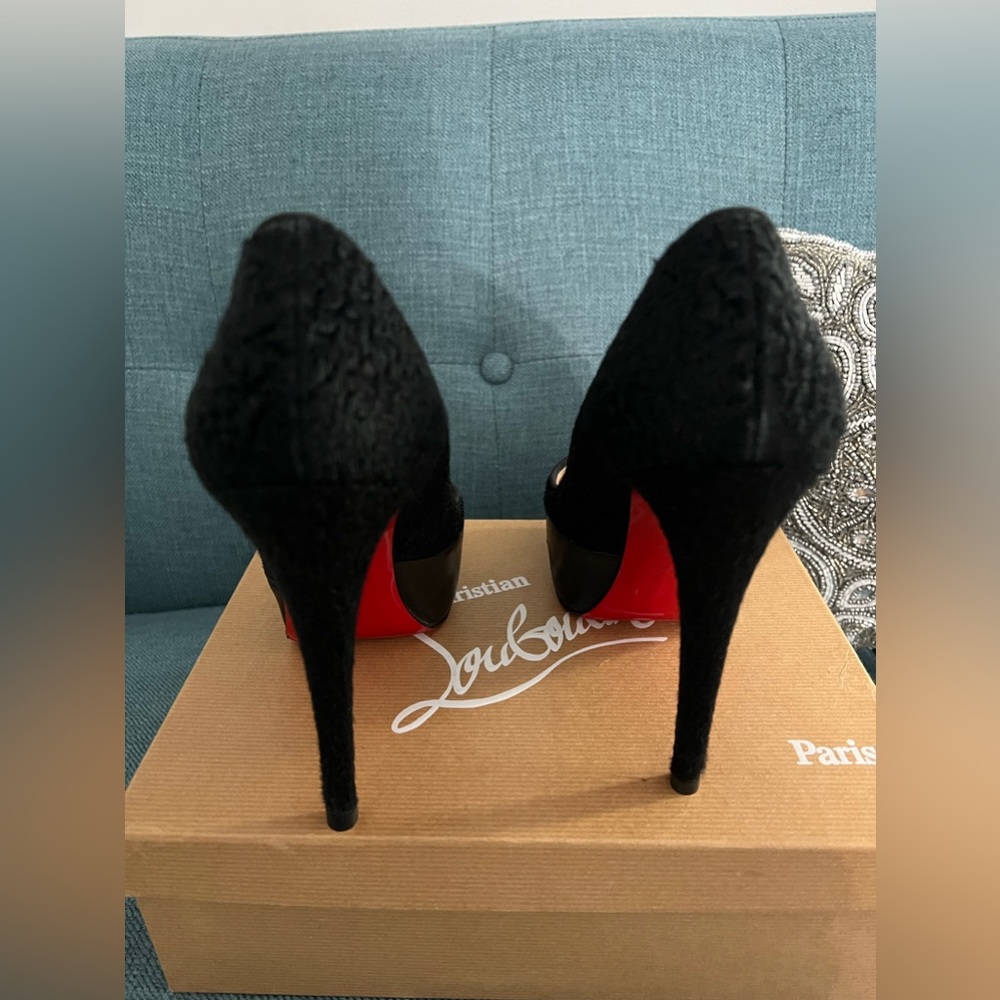 Christian Louboutin Maggie 140 Napa/Pony Astrakan